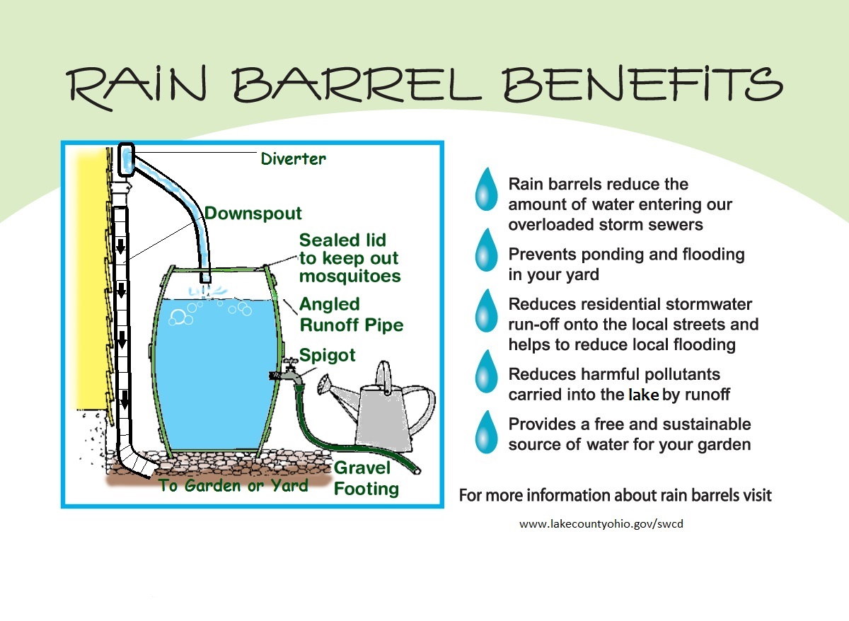 Rain Barrel Benefits Phote Description Lake County General Health